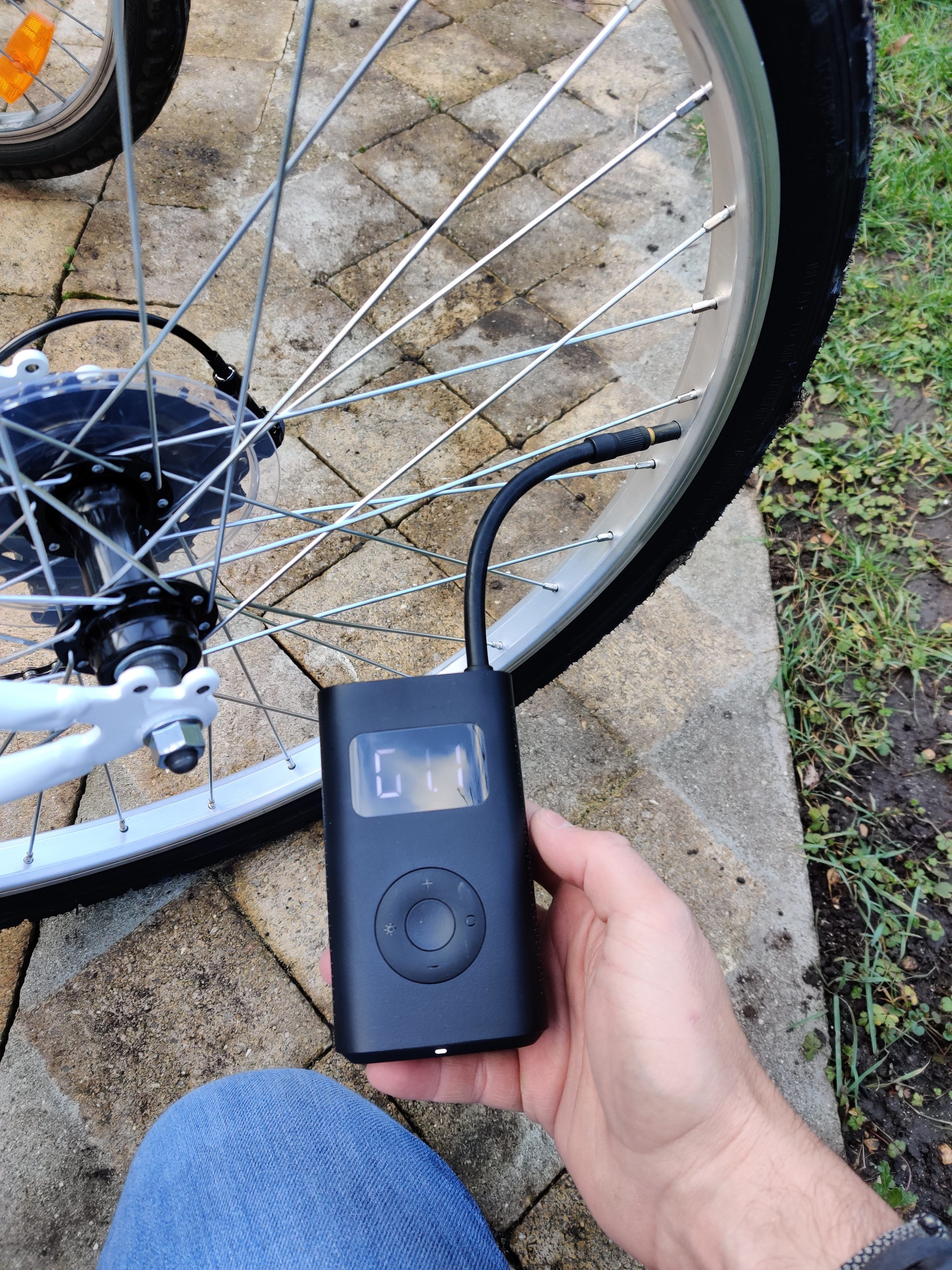 Pompe à air électrique portable pour vélo, pompe à vélo électrique