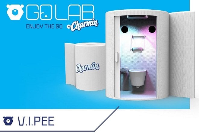 Les V.I.Pee des toilettes en VR par Charmin.