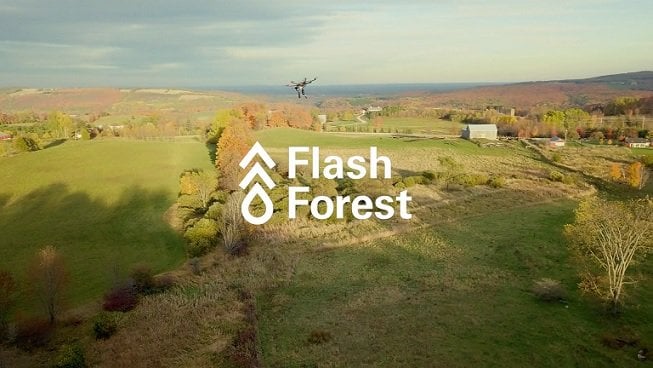 Flash Forest, une start-up canadienne qui replante des arbres avec des drones.