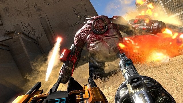 Le jeu vidéo Serious Sam.