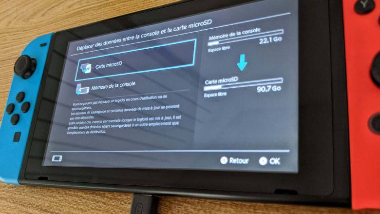 Nintendo Switch : comment transférer les jeux sur une carte SD