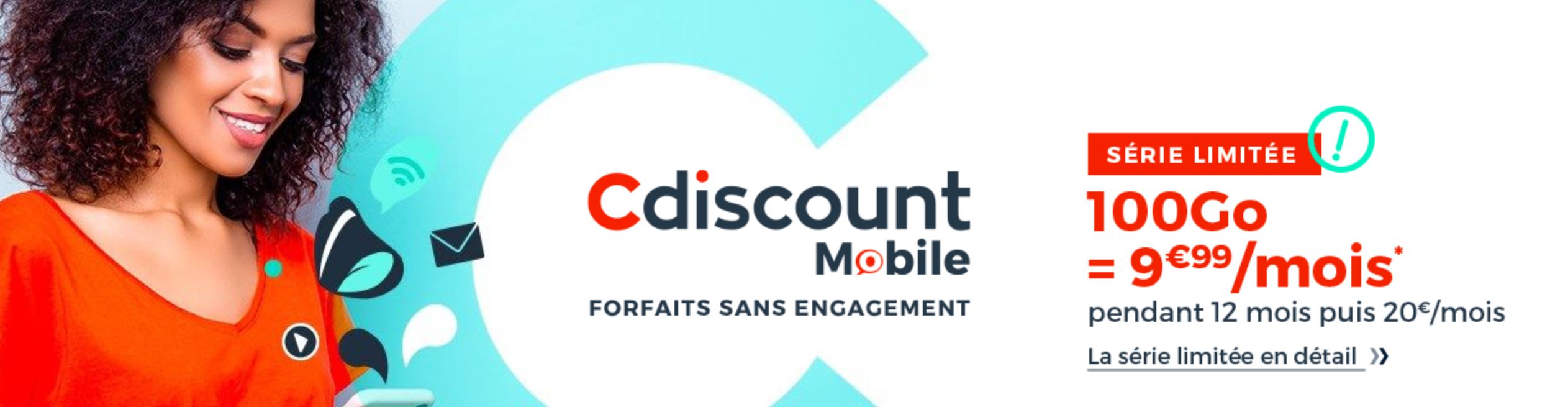 Cdiscount Mobile : 1 mois offert sur le forfait sans engagement