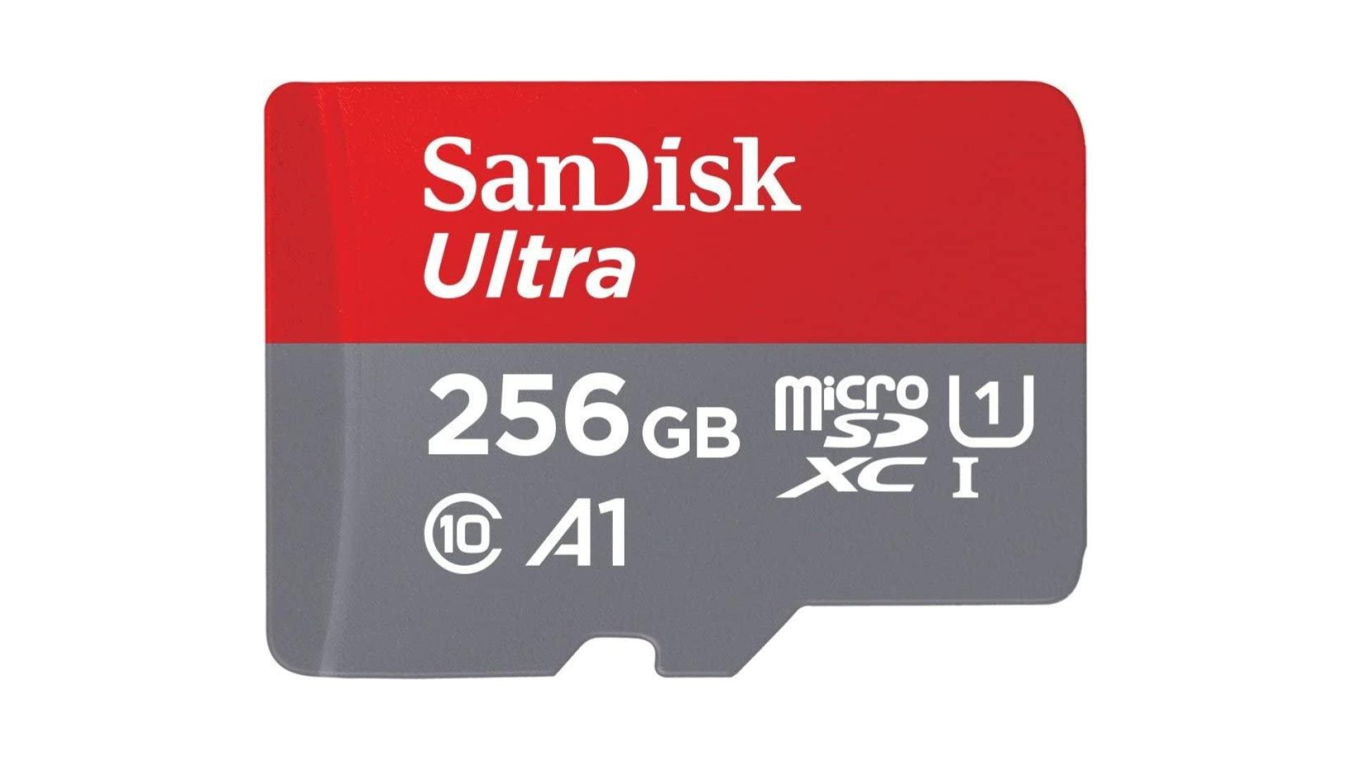 Cette carte Micro SD 256 Go Sandisk est à moitié prix avec son adaptateur
