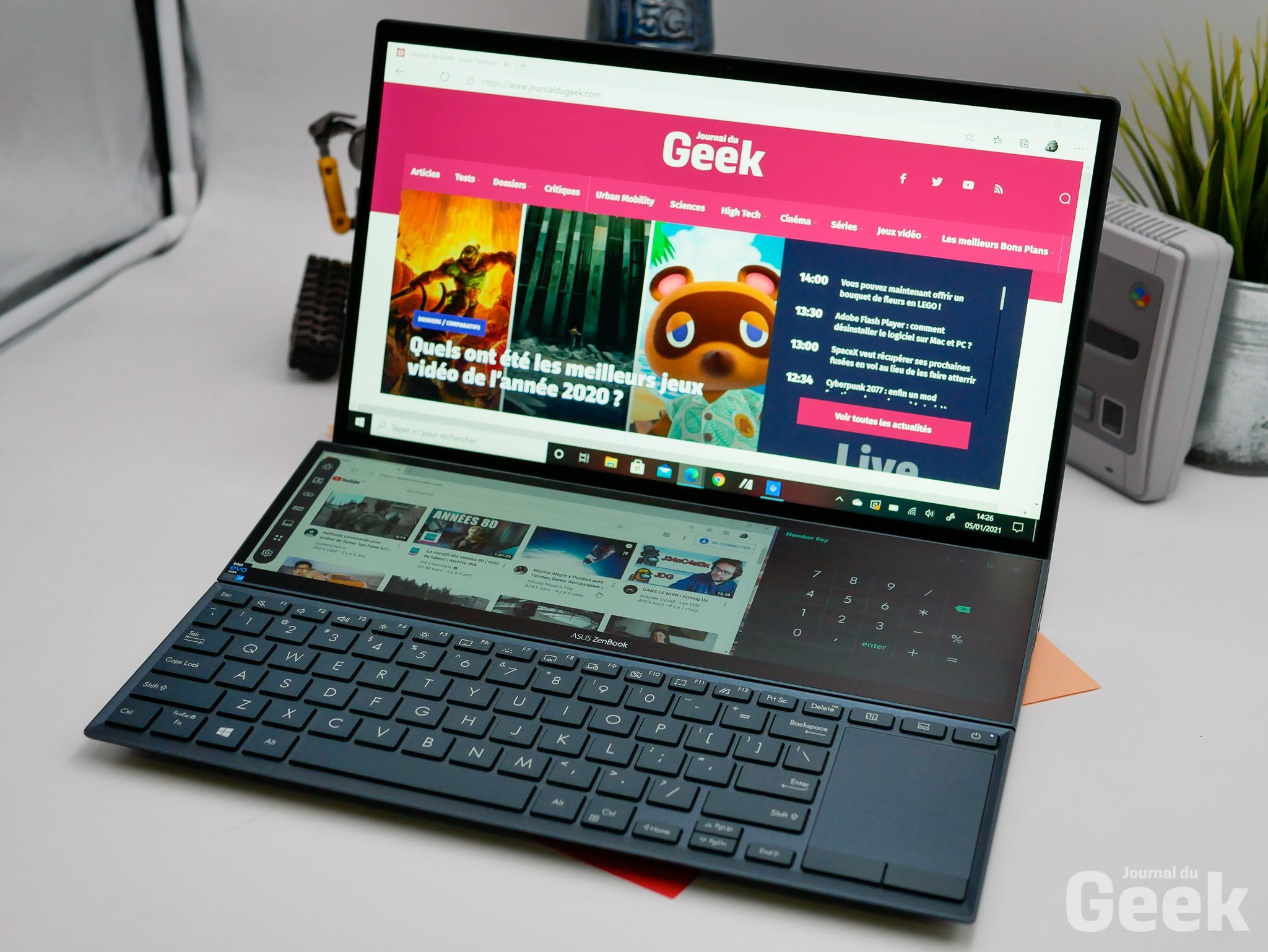 Test Asus ZenBook Pro Duo : un PC portable à double écran