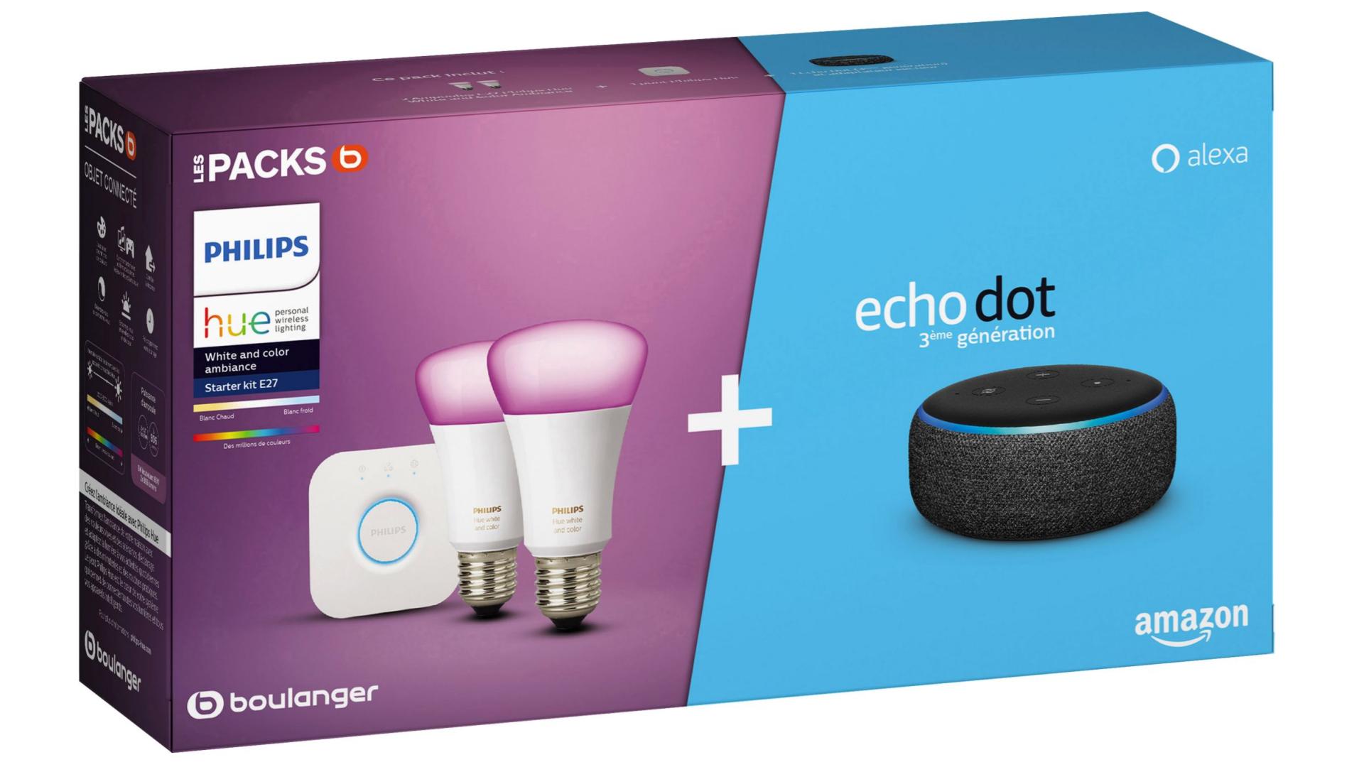 Philips Hue Kit De Démarrage 3 Ampoules Avec Pont De Connexion