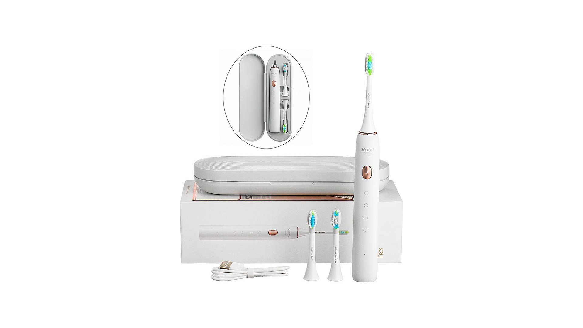 Profitez de 72% de réduction sur la brosse à dents électrique SOOCAS X3U.