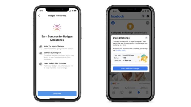 Badges sur Instagram