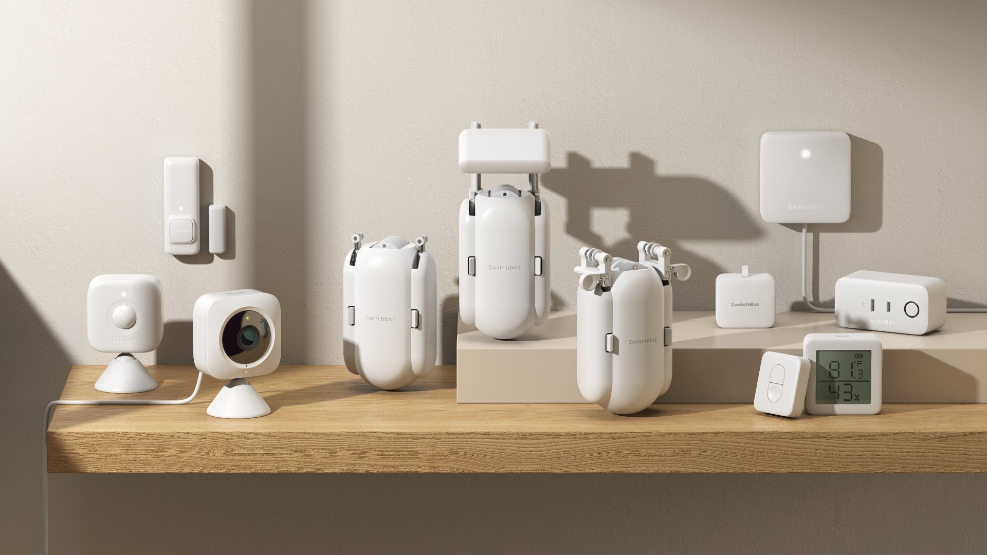 Switchbot commercialise de nouveaux produits comme un capteur de mouvement et un capteur de contact.