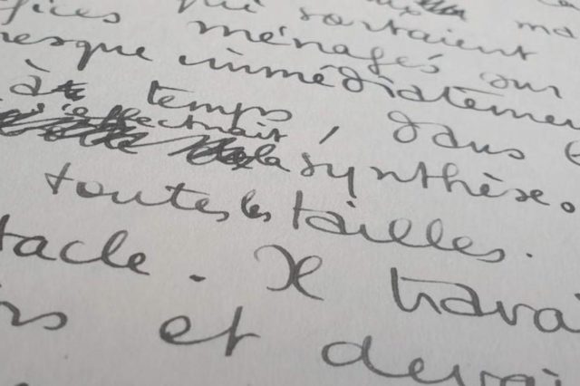 texte manuscrit boris vian