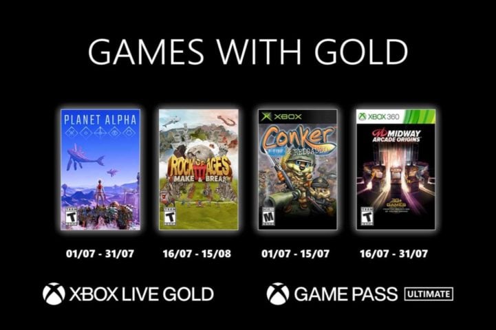 Xbox Live Gold Juillet