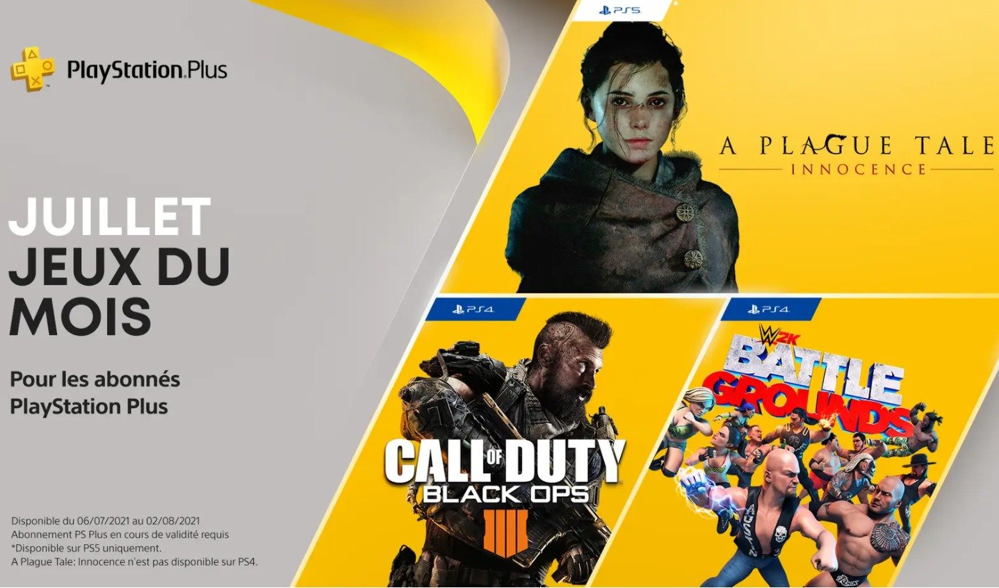 Sony PlayStation Plus Juillet