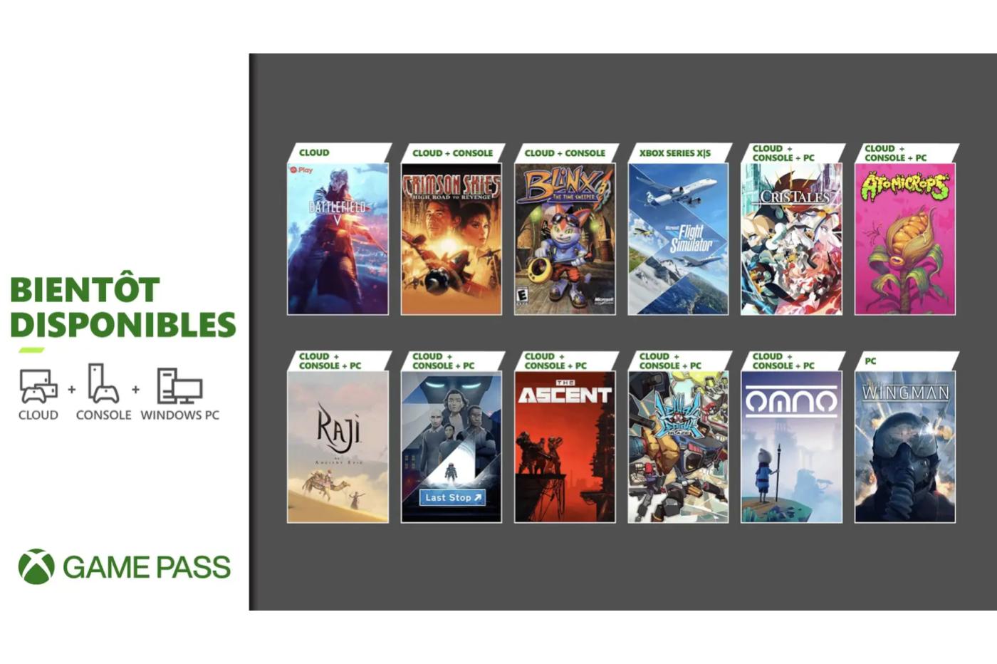 Xbox Game Pass fin juillet Microsoft