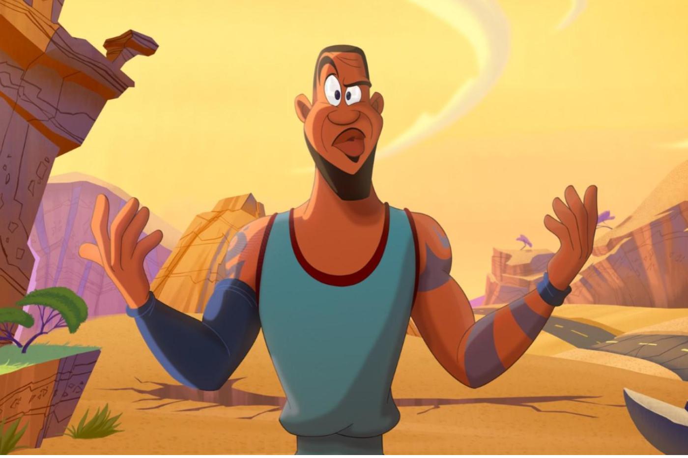 Space Jam LeBron James cartoon