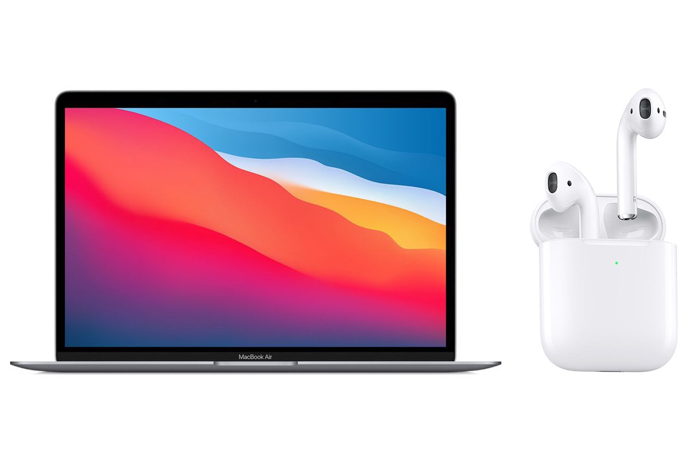 MacBook Air M1 AirPods 2