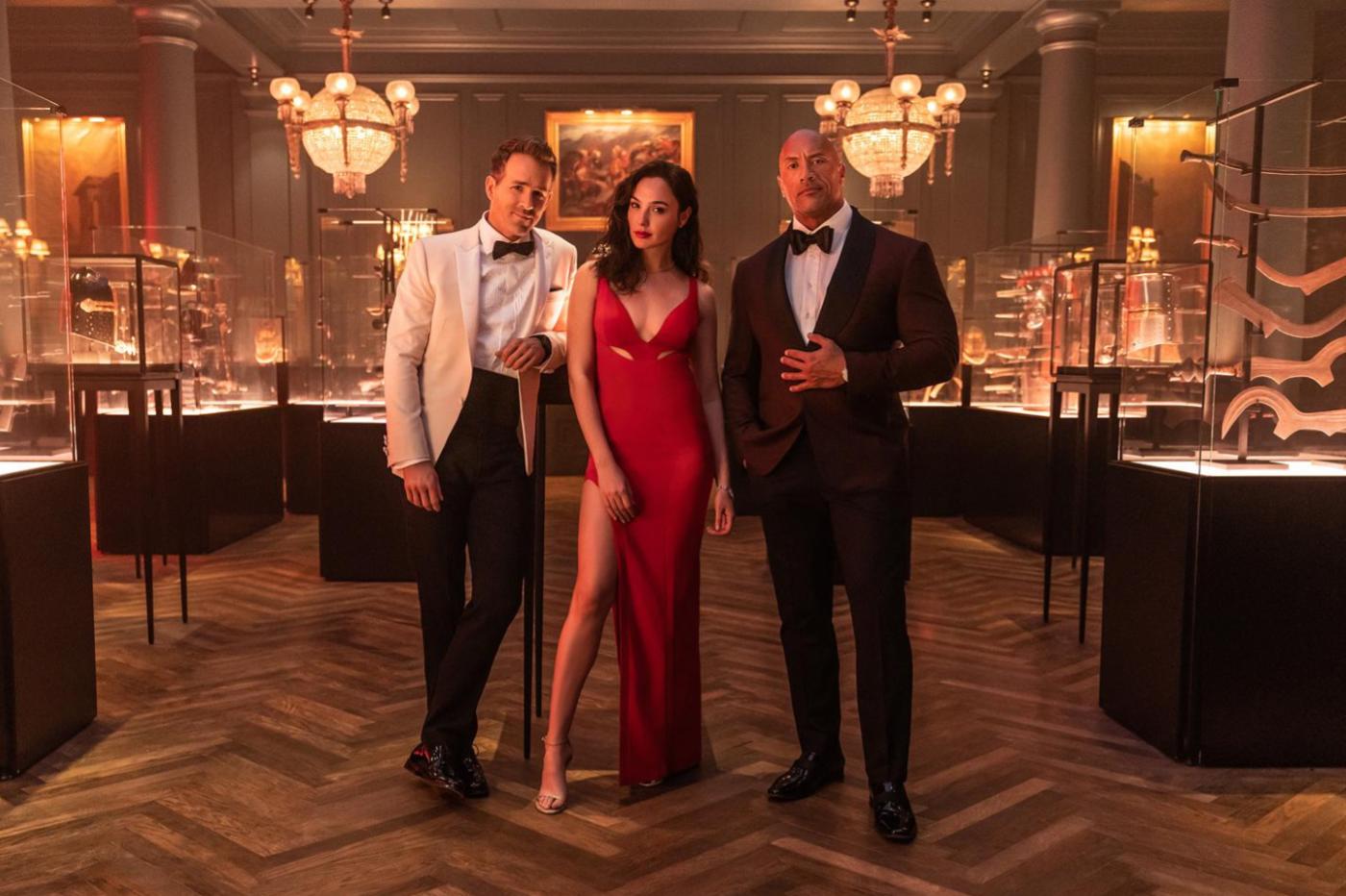 Gal Gadot Dwayne Johnson Ryan Reynolds