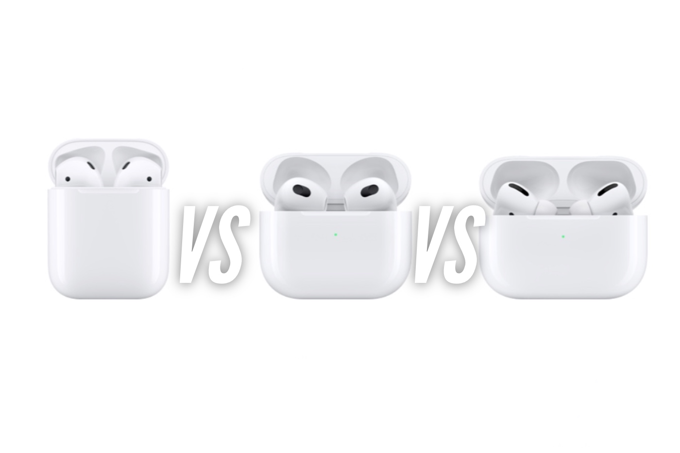 AirPods 3 VS AirPods Pro VS AirPods 2 : quels sont les meilleurs