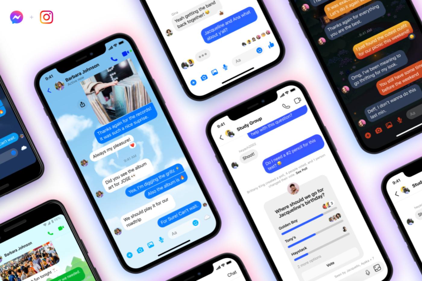 Facebook Messenger Instagram chat