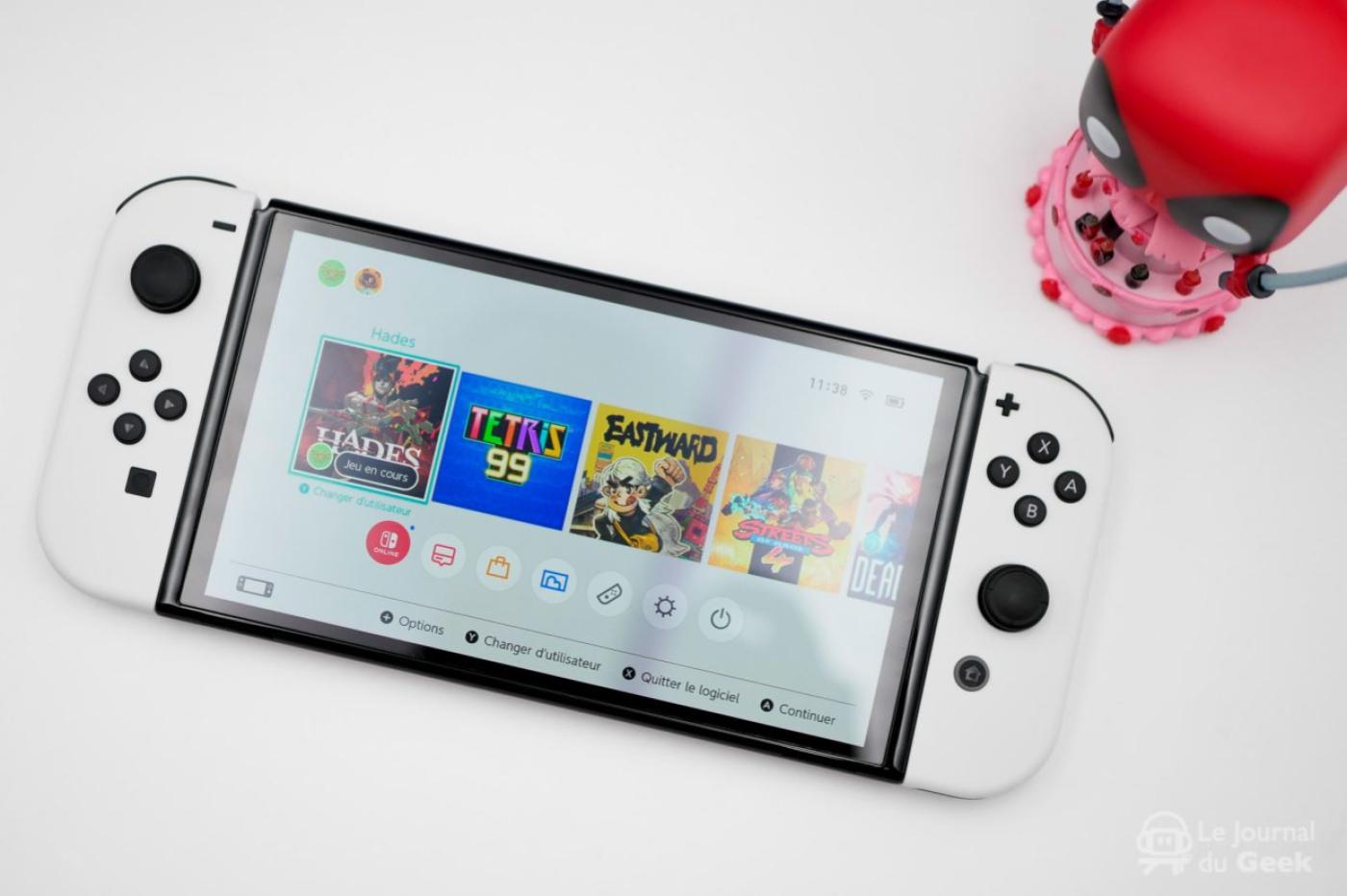 ecran OLED nintendo switch brulures remanentes