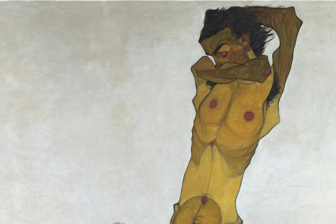 Egon Schiele nu détail