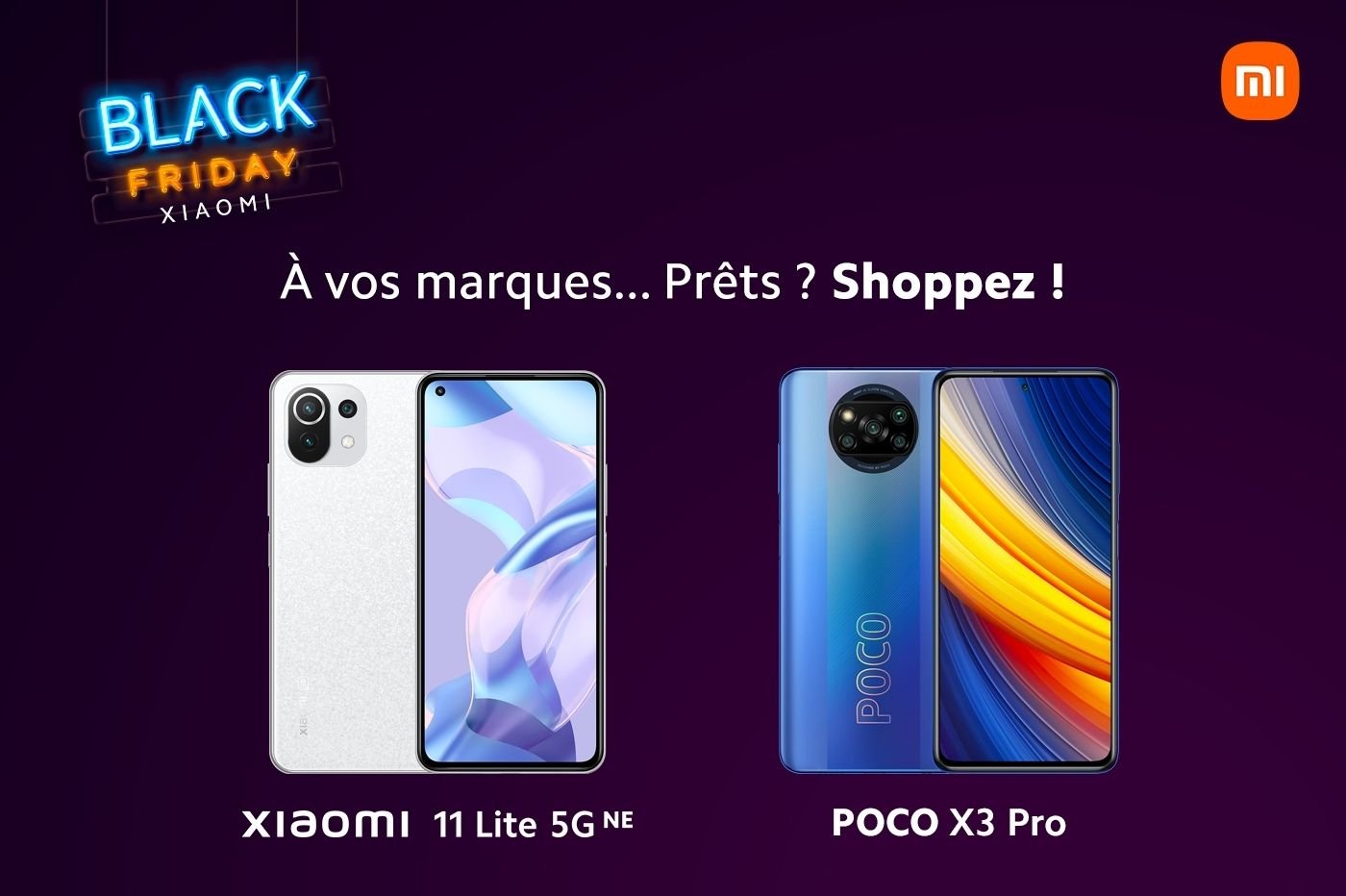 Visuel promotionnel Xiaomi Black Friday