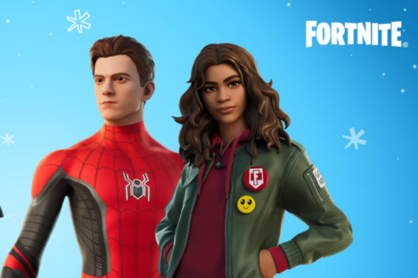 skin spider man tom holland zendaya fortnite