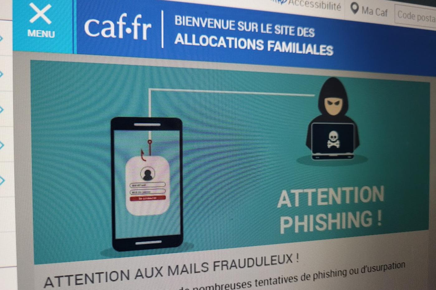 CAF arnaque phishing