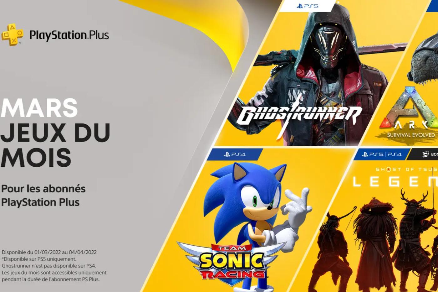 playstation plus jeux mars