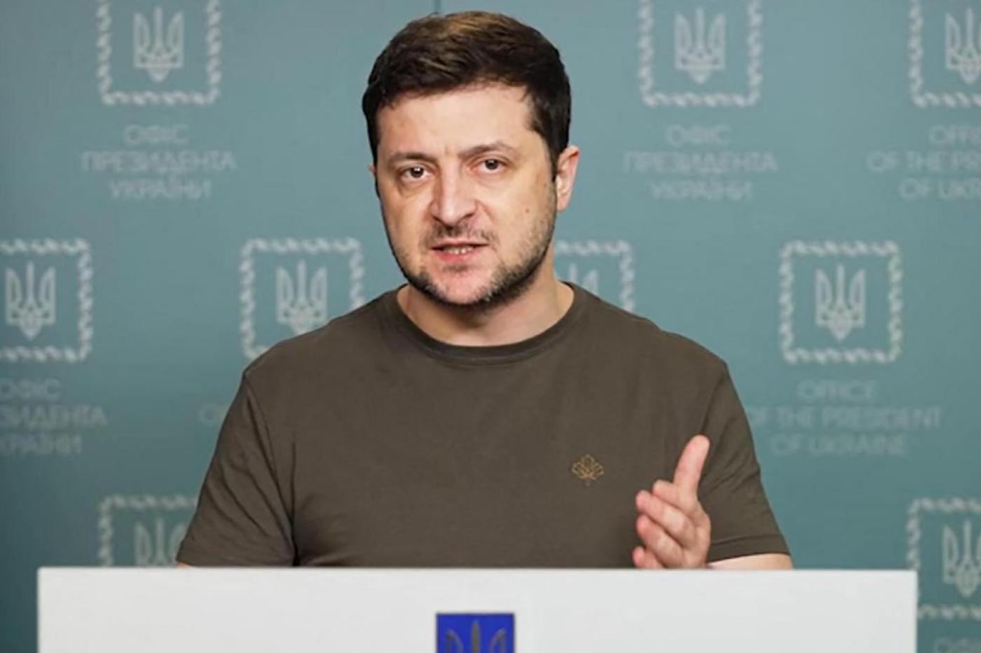 Volodymyr Zelensky le président de l'Ukraine