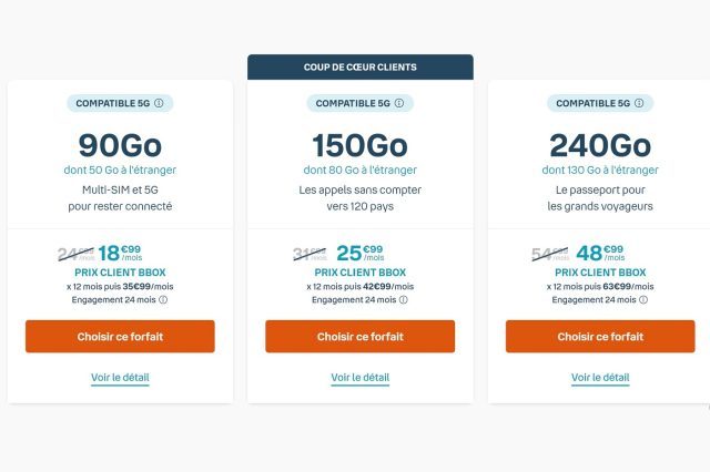 Forfait Sensation Bouygues Telecom