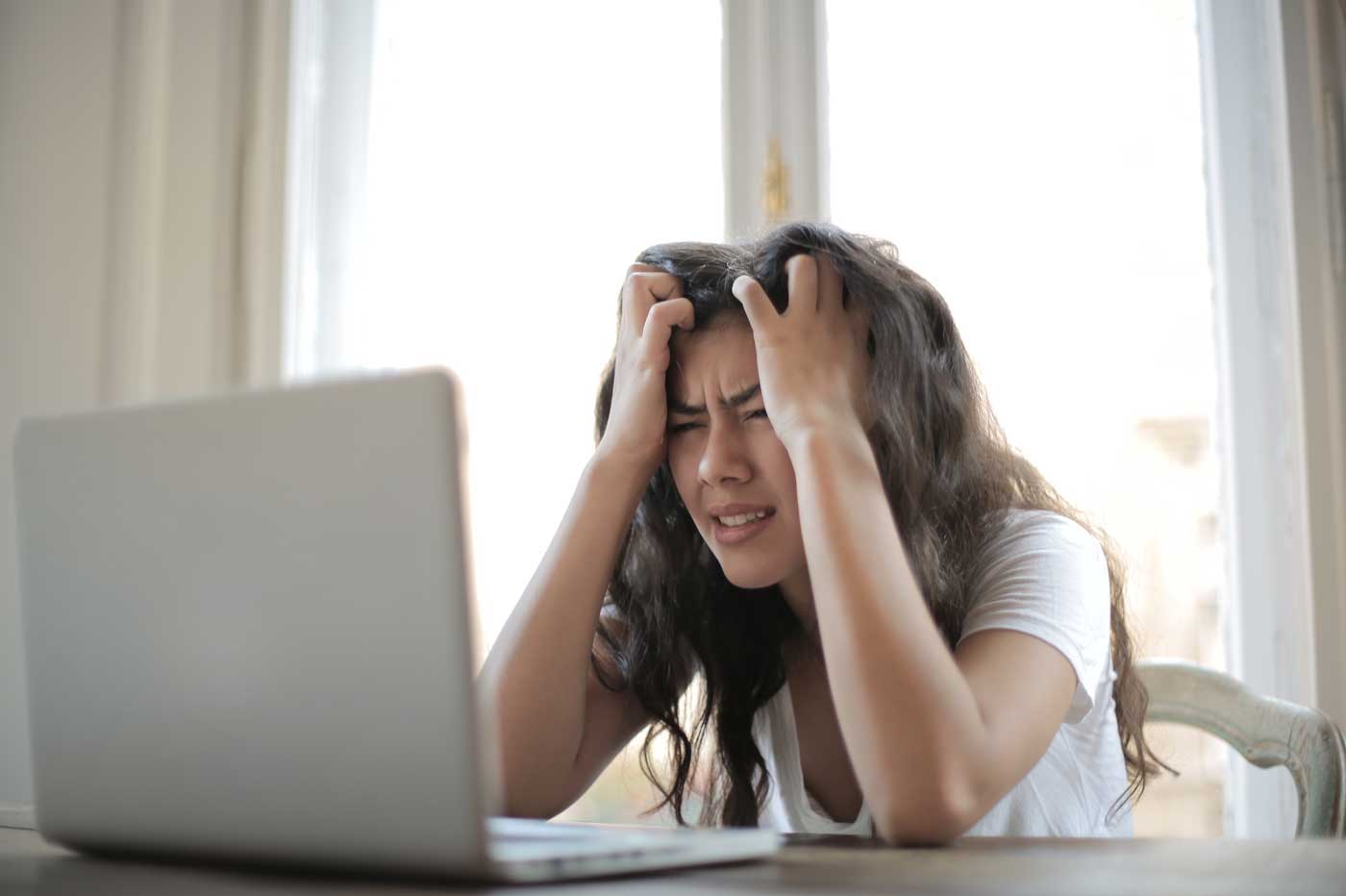 Télétravail problème ordinateur stress