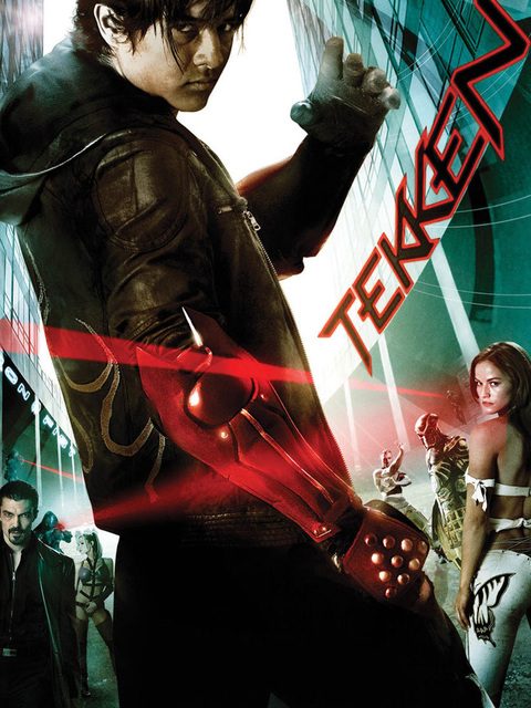 Affiche du film Tekken avec le logo du film et plusieurs personnages