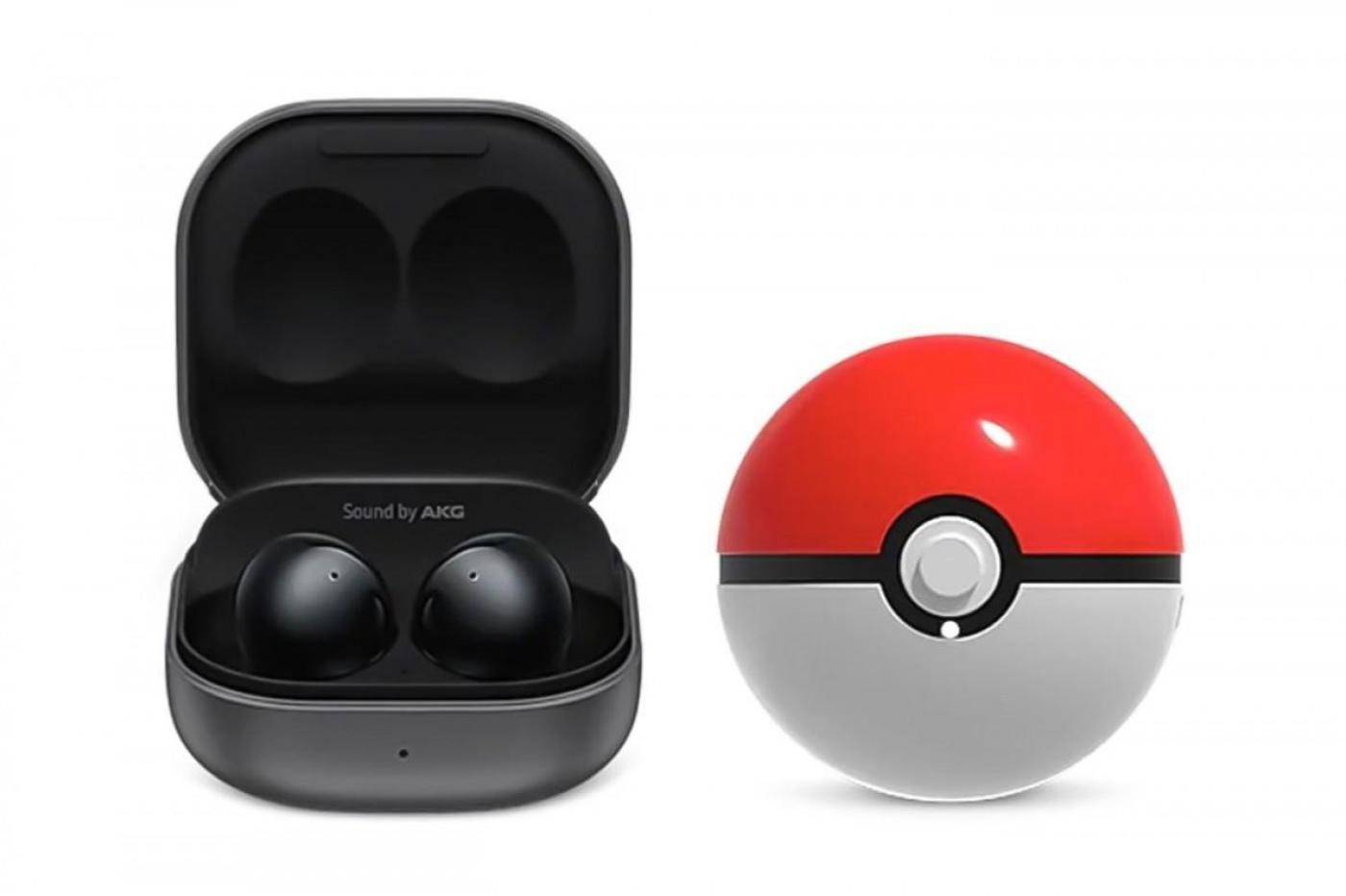 Image des écouteurs Samsung en forme de Pokéball