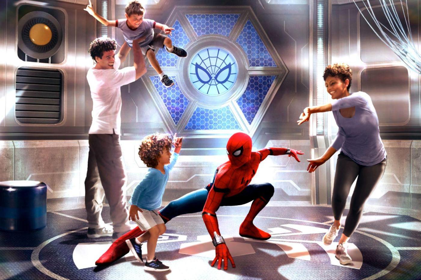 Image promotionnelle du point de rencontre avec Spider-Man