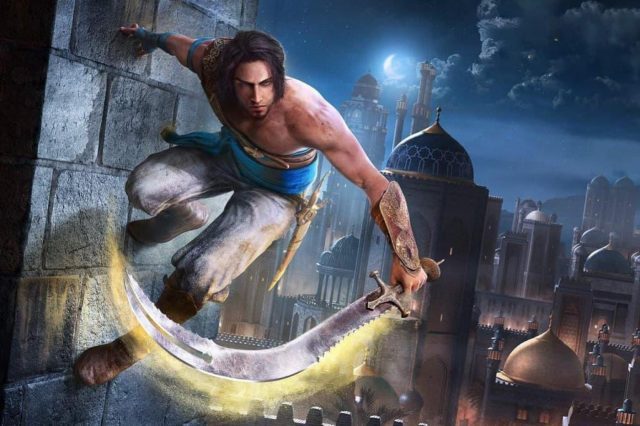 Image promotionnelle de Prince of Persia Les Sables du Temps montrant le prince de perse courant sur un mur