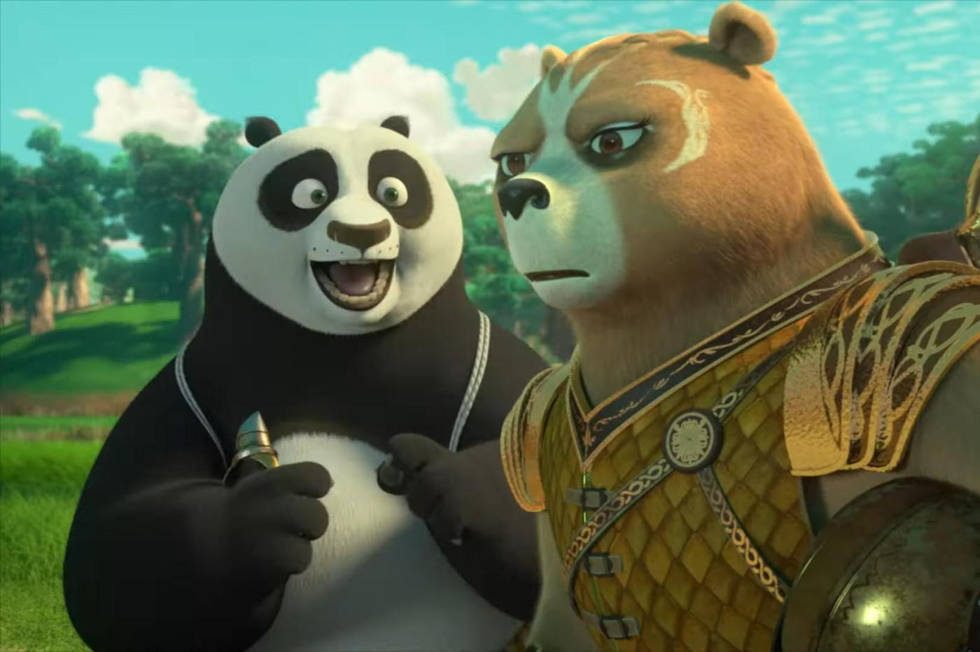 Po et Luthera dans la nouvelle série Kung Fu Panda pour Netflix