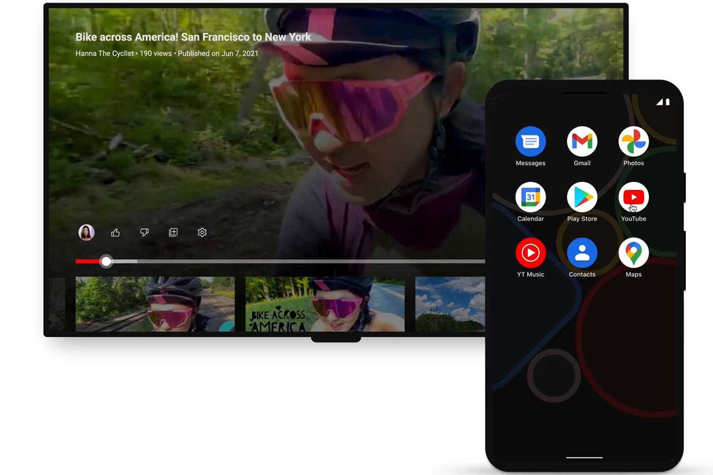 YouTube smartphone TV