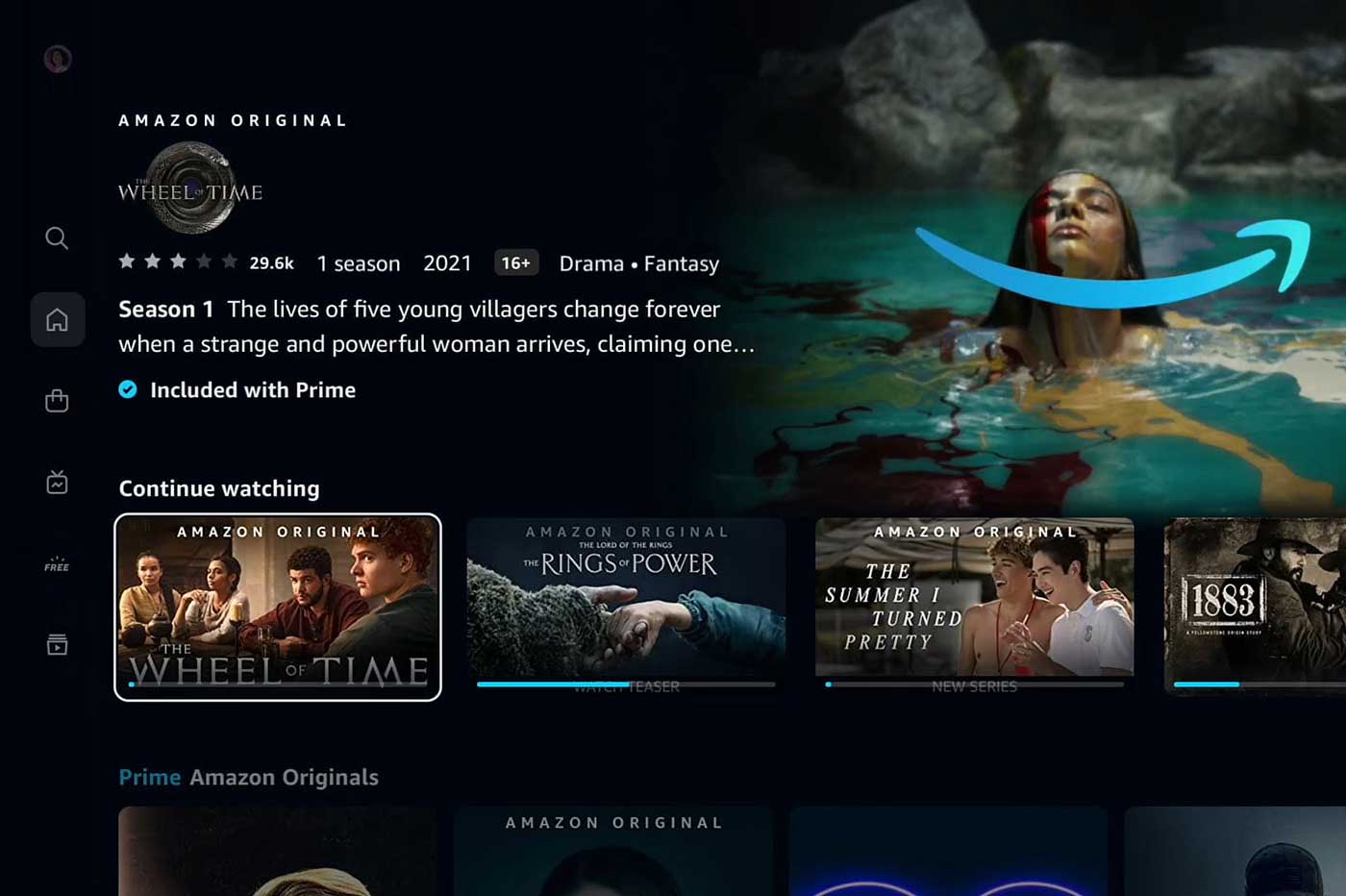 Amazon Prime Video interface