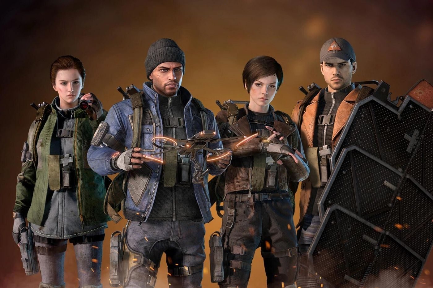 Image de présentation des classes de The Division Resurgence avec quatre personnages mis en avant