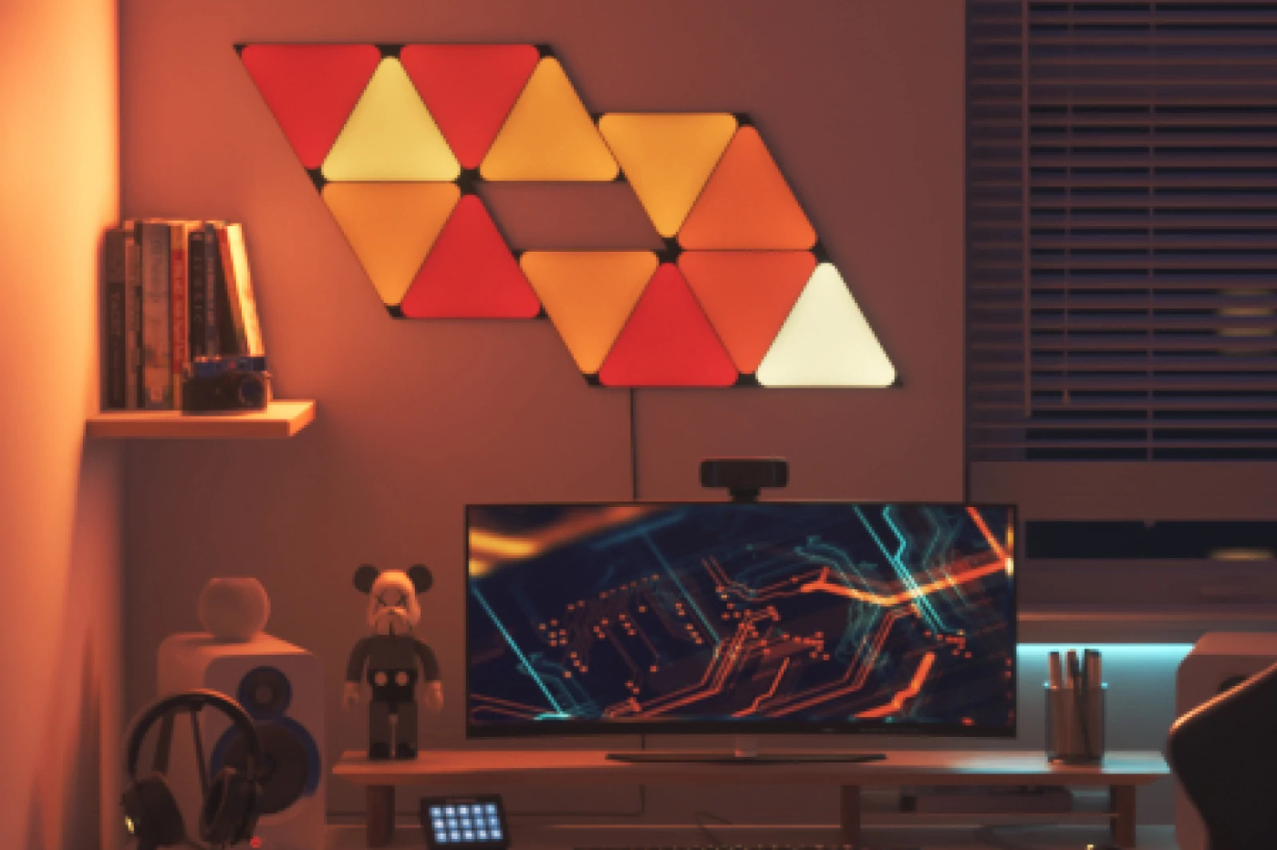 Panneaux Lumineux Nanoleaf Aurora (NL22/NL28) – Triangles – Occasion (sans Contrôleur)