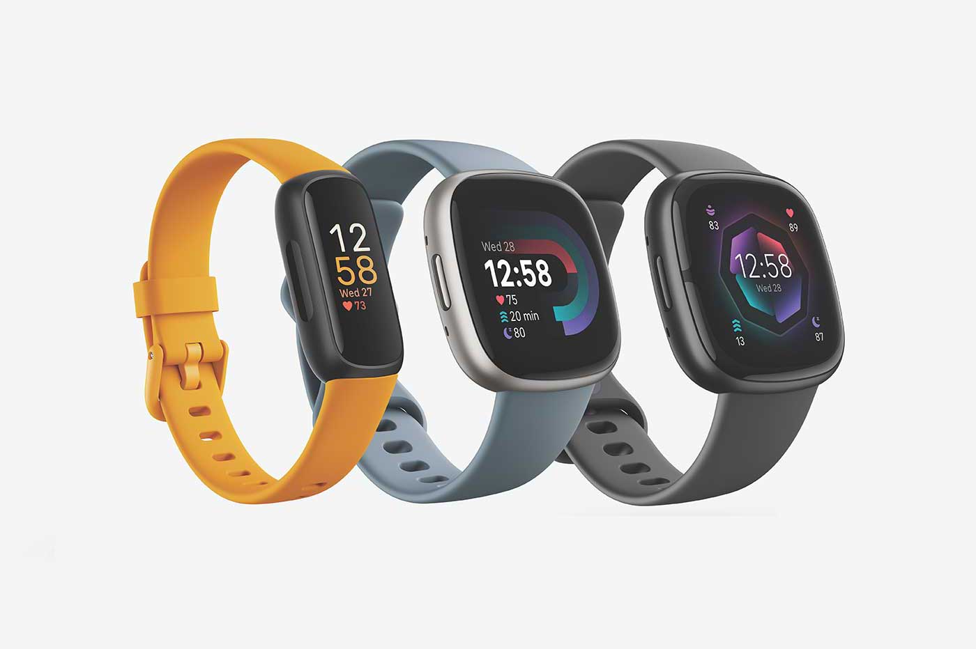 Fitbit Inspire 3, Versa 4 et Sense 2