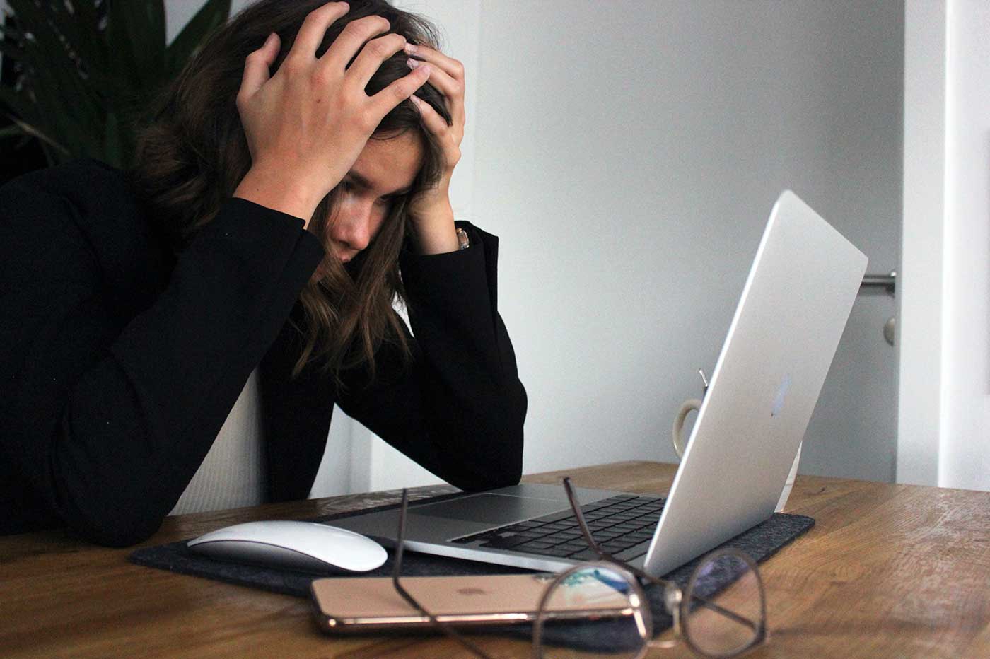 Ordinateur stress données personnelles