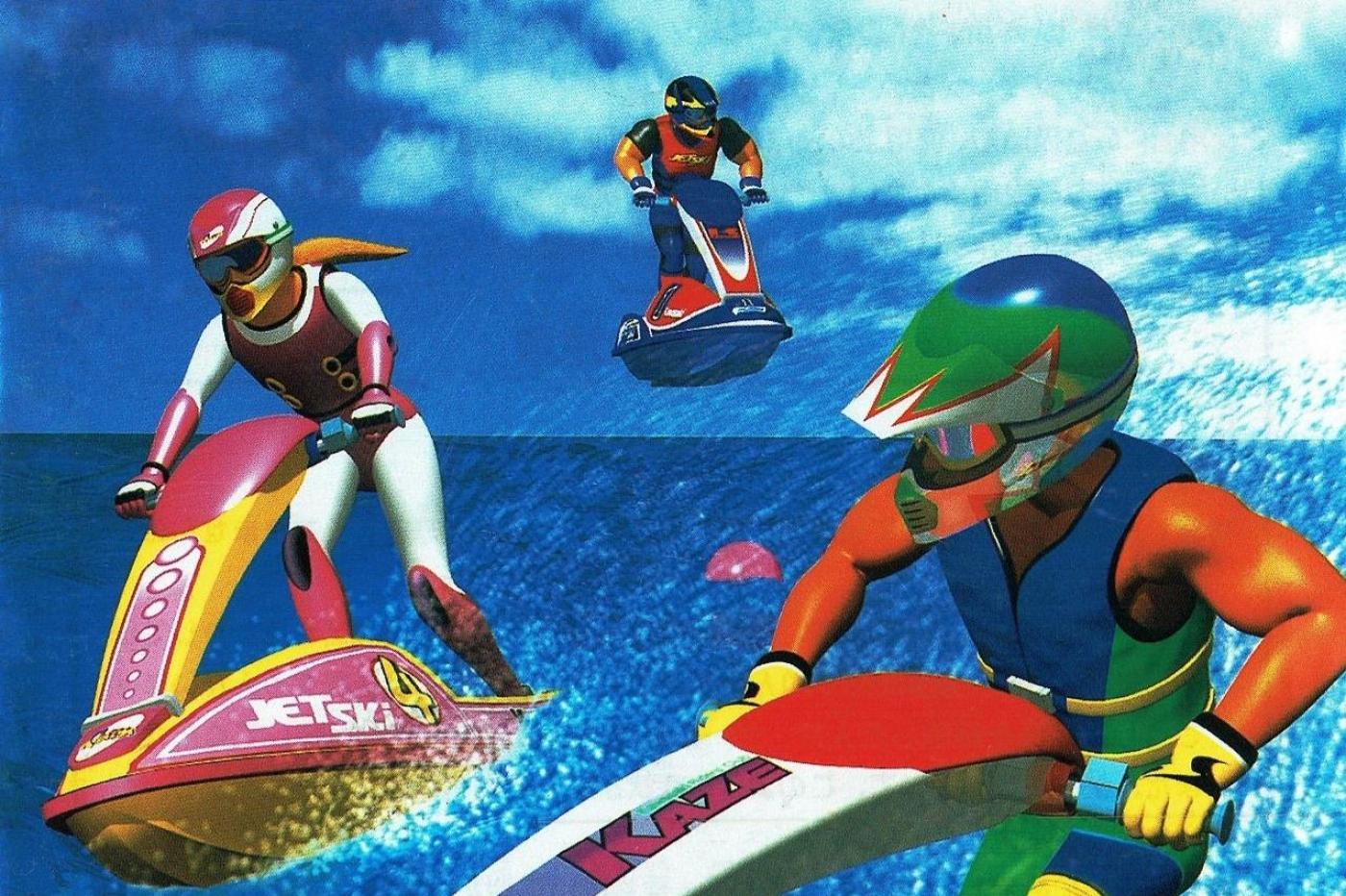 Personnages sur des jet skis