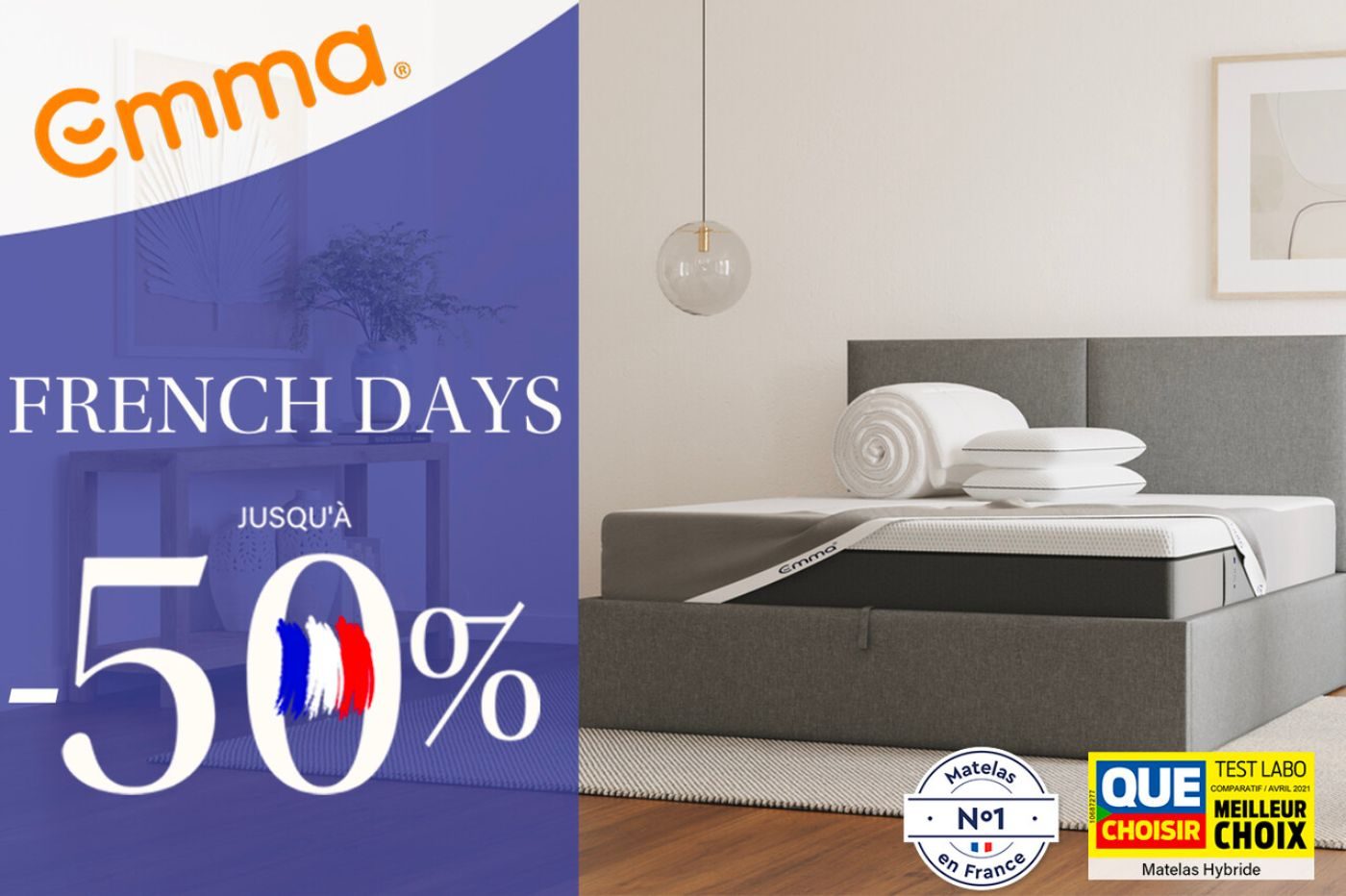 5 bonnes raisons de choisir un matelas Emma en promotion pour les French  Days