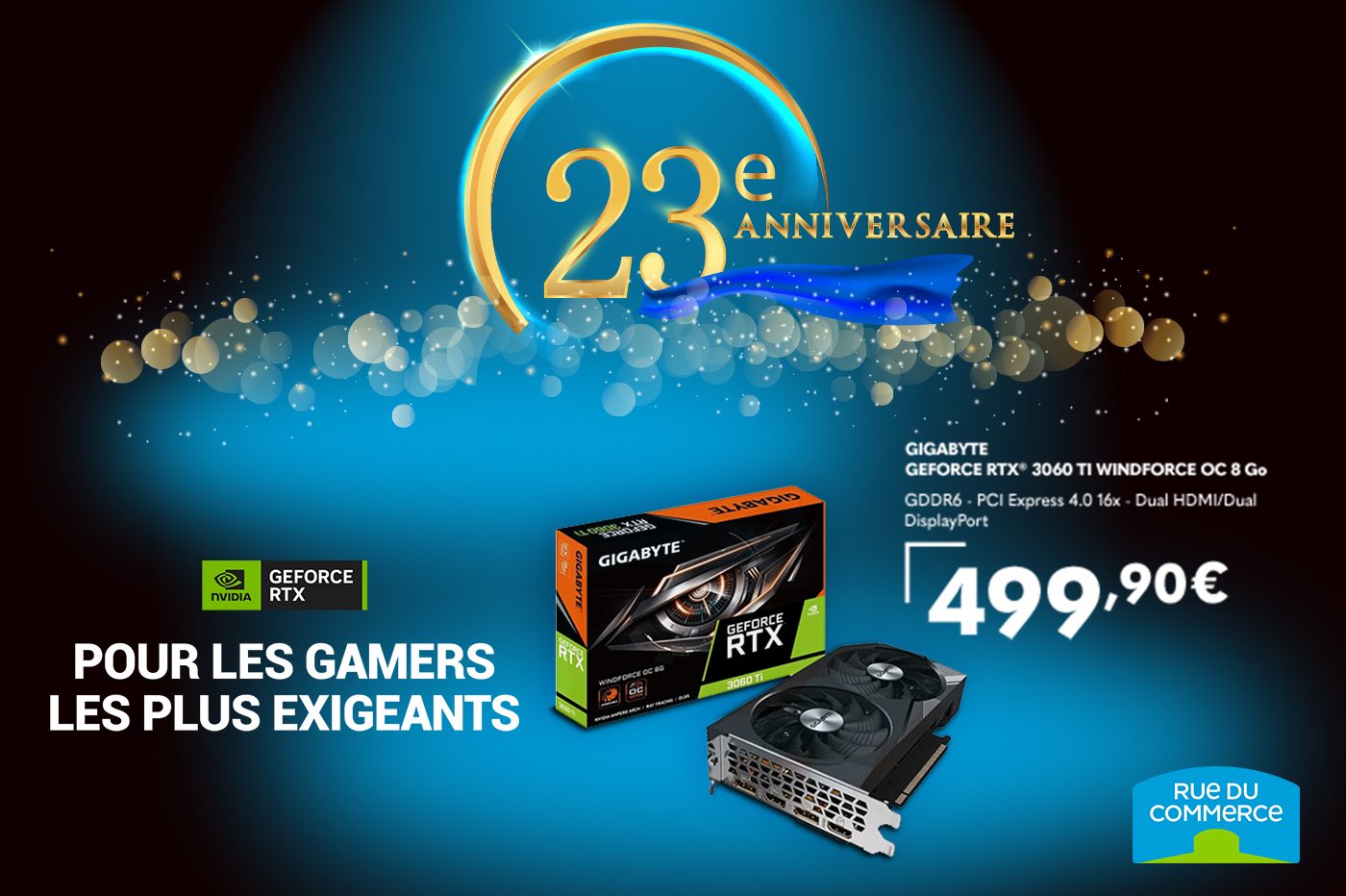 Soldes GigaByte GeForce RTX 3060 2024 au meilleur prix sur