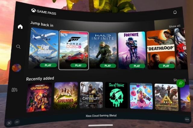 xbox game pass meta quest 2