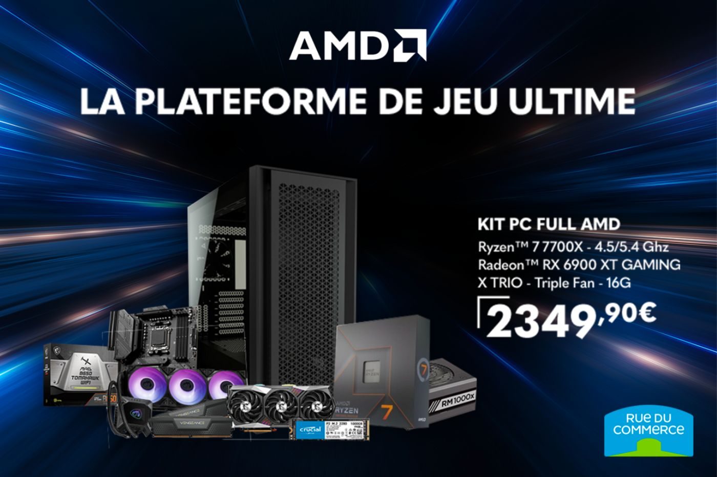 Rue du Commerce Kit PC Full AMD