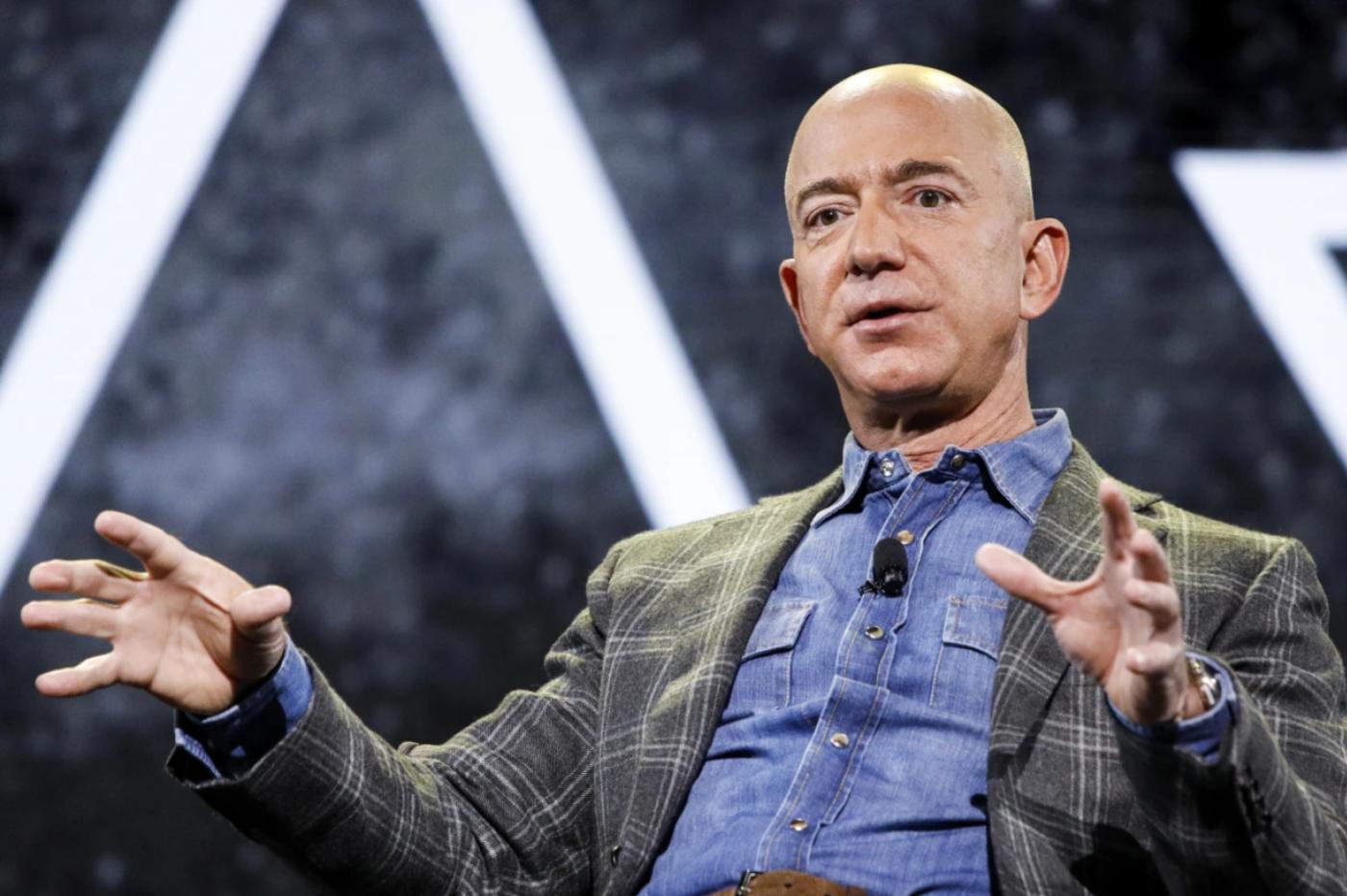 Jeff Bezos pendant la conférence Re/mars en 2019