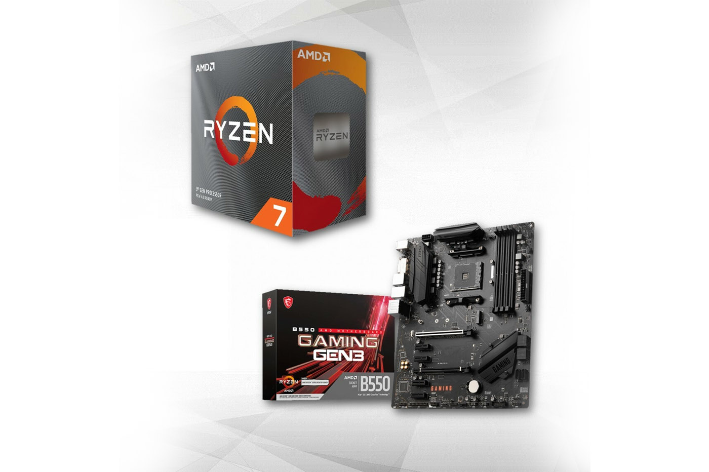 Pack Processeur AMD Ryzen 7 5700X et Carte Mère MSI B550 Gaming