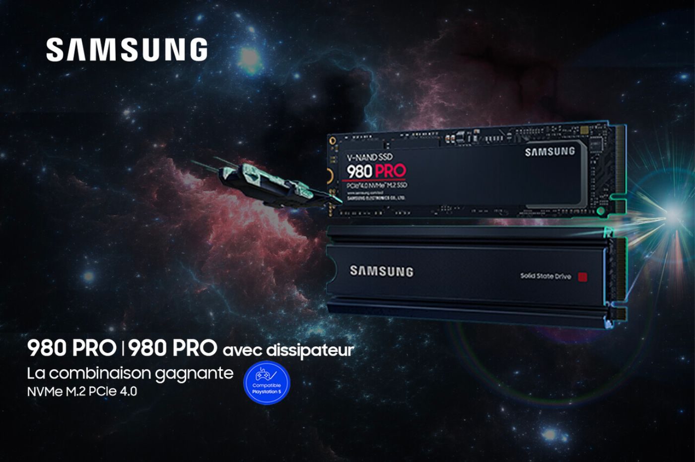 Soldes Samsung 980 Pro 2 To M.2 avec dissipateur 2024 au meilleur