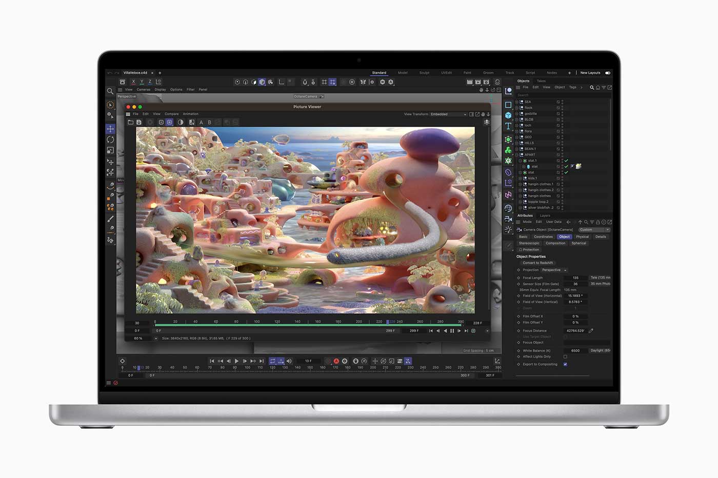 Apple MacBook Pro M2 Cinema 4D